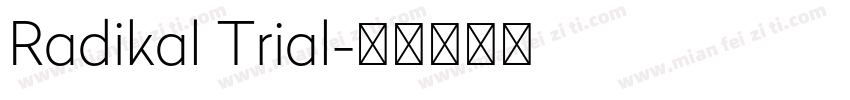 Radikal Trial字体转换